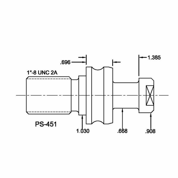 Tj Davies Co Solid Retention Knob PS-451